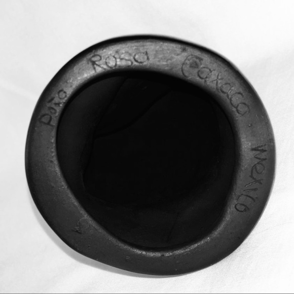 Dona Rosa Black Clay Pottery Artist Mexico Vintage Madonna and Child Virgin Mary - Picture 4 of 4